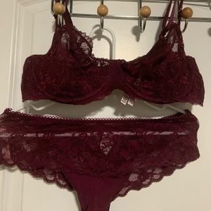 Matching bra and panty set